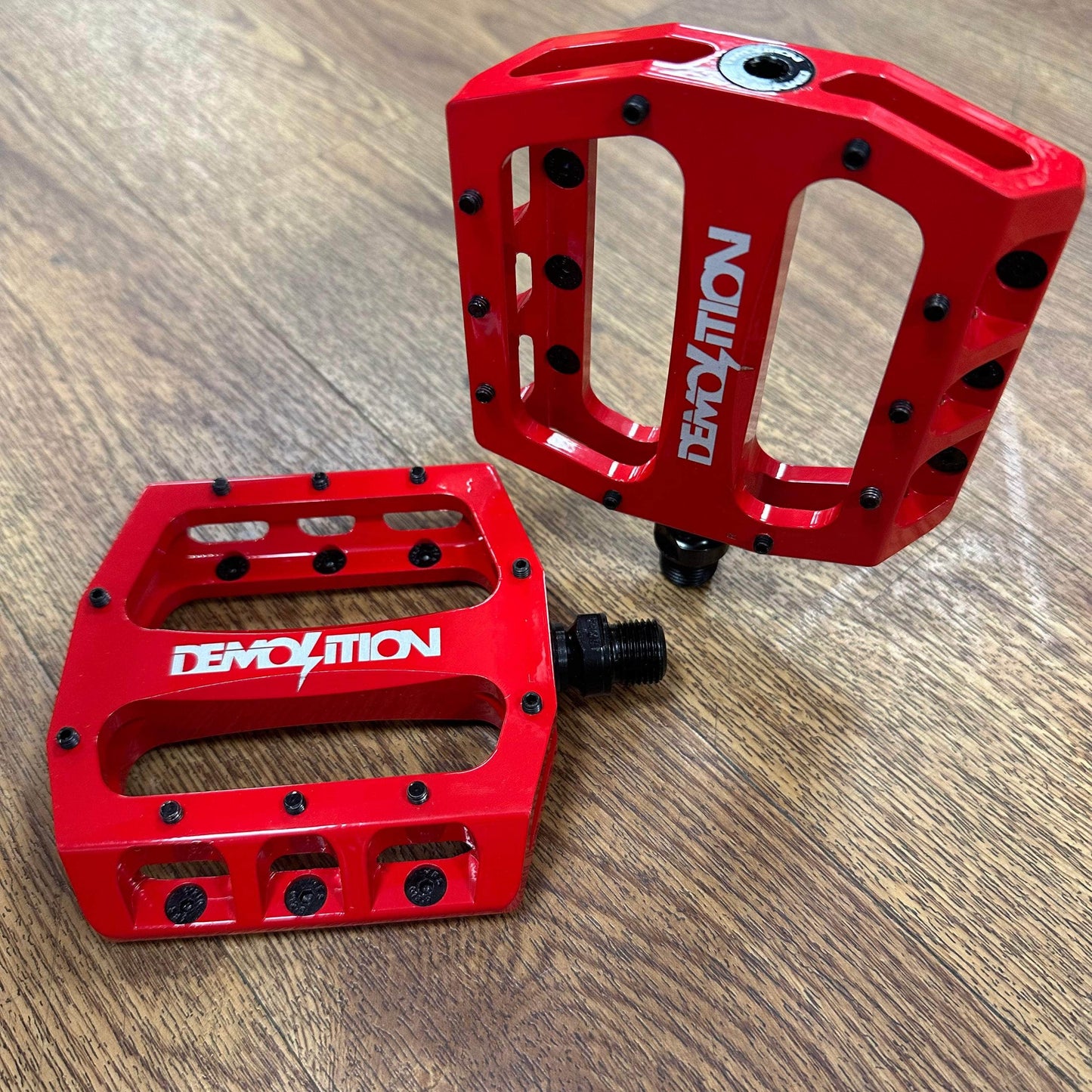 Demolition BMX BMX Parts 9/16" / Red Demolition Trooper Alloy Pedals