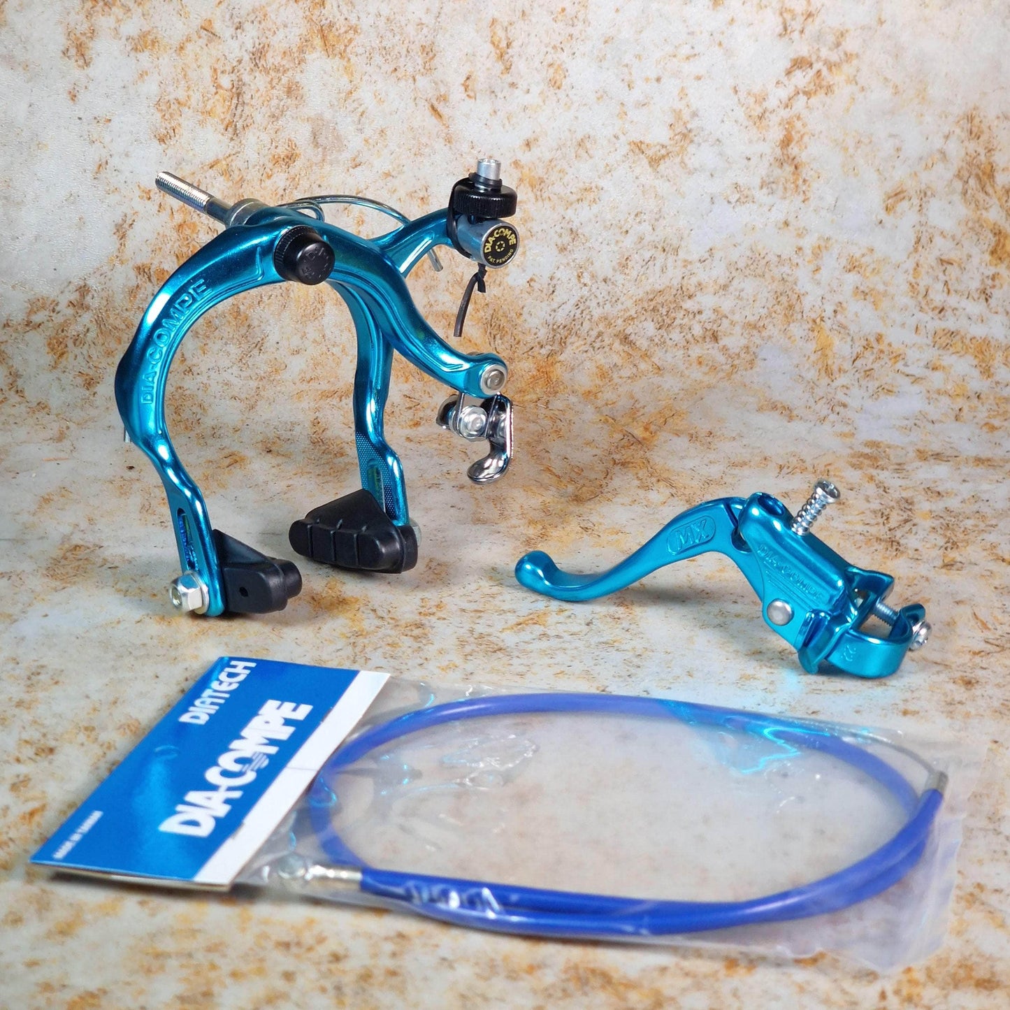 Dia-Compe Old School BMX Blue / 883QR / LH Tech IV Dia-Compe Complete Old School Brake Kit Rear