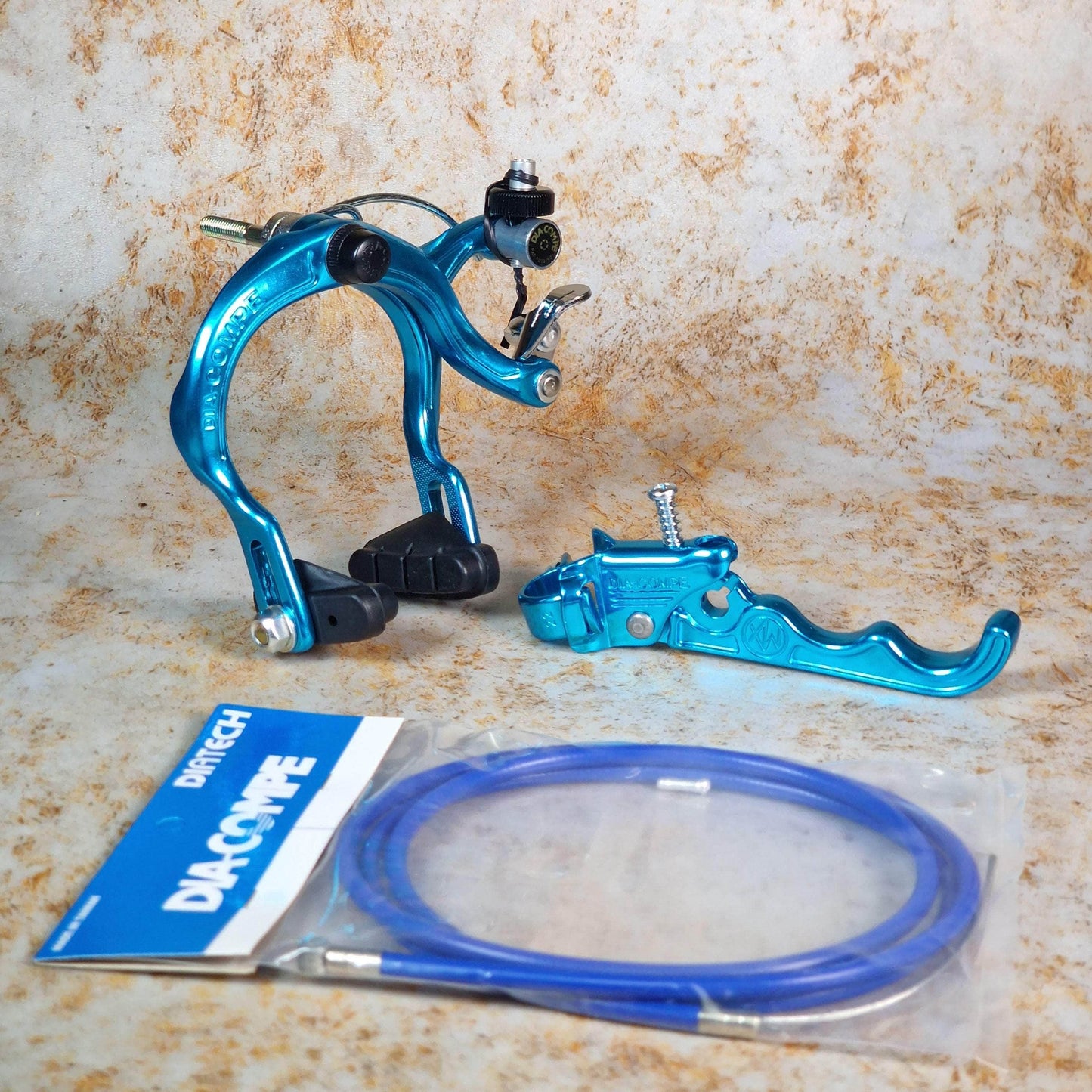 Dia-Compe Old School BMX Blue / 883QR / RH Tech II Dia-Compe Complete Old School Brake Kit Rear