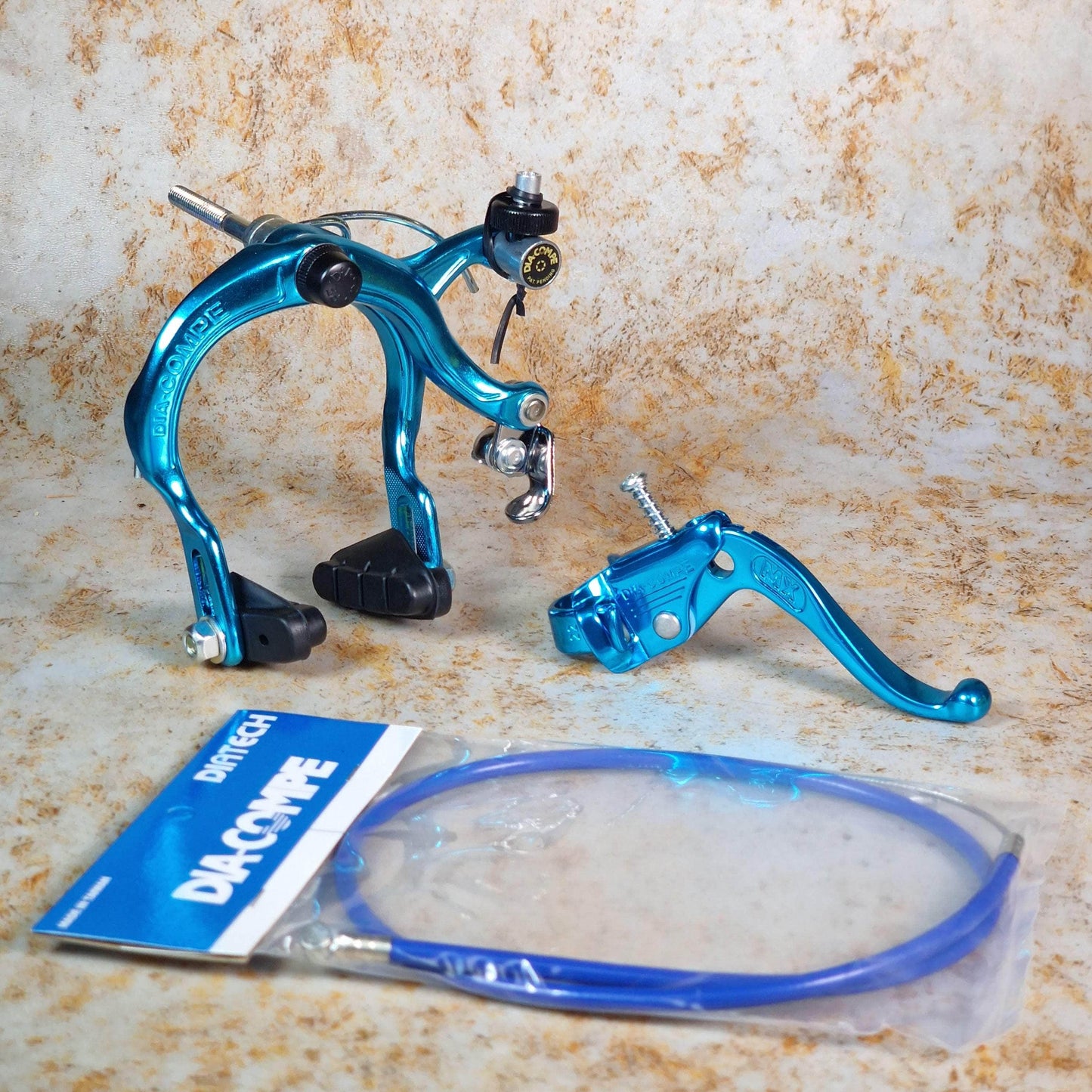 Dia-Compe Old School BMX Blue / 883QR / RH Tech IV Dia-Compe Complete Old School Brake Kit Rear