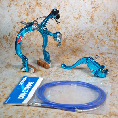 Dia-Compe Old School BMX Blue / MX1000 / LH Tech IV Dia-Compe Complete Old School Brake Kit Rear