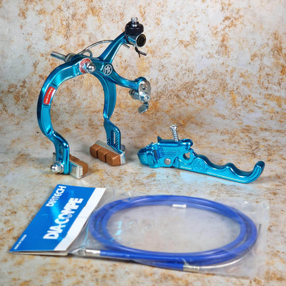 Dia-Compe Old School BMX Blue / MX1000 / RH Tech II Dia-Compe Complete Old School Brake Kit Rear