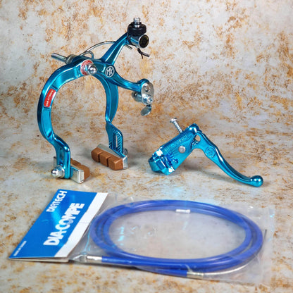 Dia-Compe Old School BMX Blue / MX1000 / RH Tech III Dia-Compe Complete Old School Brake Kit Rear