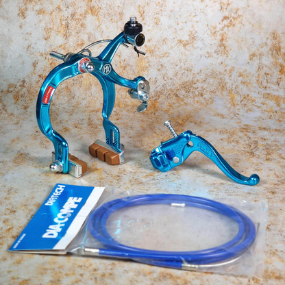 Dia-Compe Old School BMX Blue / MX1000 / RH Tech IV Dia-Compe Complete Old School Brake Kit Rear
