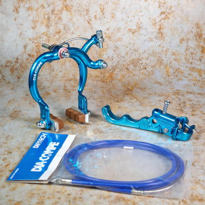 Dia-Compe Old School BMX Blue / MX890 / LH Tech II Dia-Compe Complete Old School Brake Kit Rear