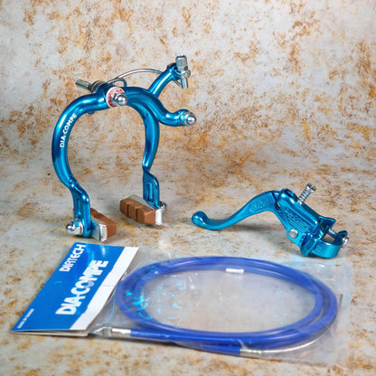 Dia-Compe Old School BMX Blue / MX890 / LH Tech IV Dia-Compe Complete Old School Brake Kit Rear