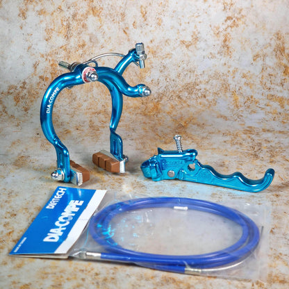 Dia-Compe Old School BMX Blue / MX890 / RH Tech II Dia-Compe Complete Old School Brake Kit Rear
