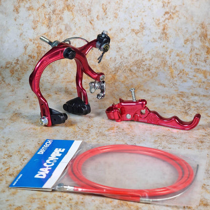Dia-Compe Old School BMX Red / 883QR / RH Tech II Dia-Compe Complete Old School Brake Kit Rear