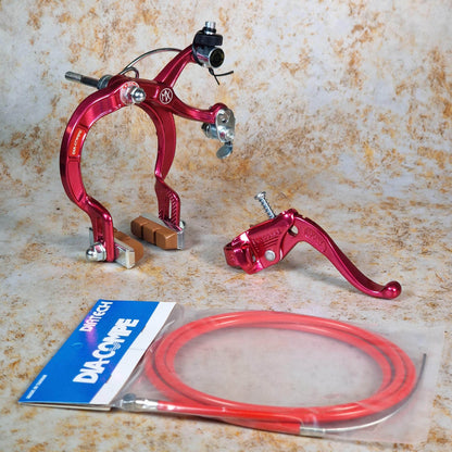 Dia-Compe Old School BMX Red / MX1000 / RH Tech IV Dia-Compe Complete Old School Brake Kit Rear