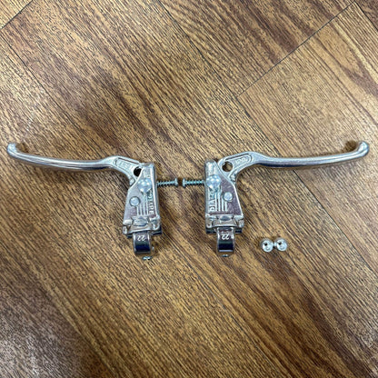 Dia-Compe Old School BMX Dia-Compe MX-128S Tech-6 Levers Silver Pair