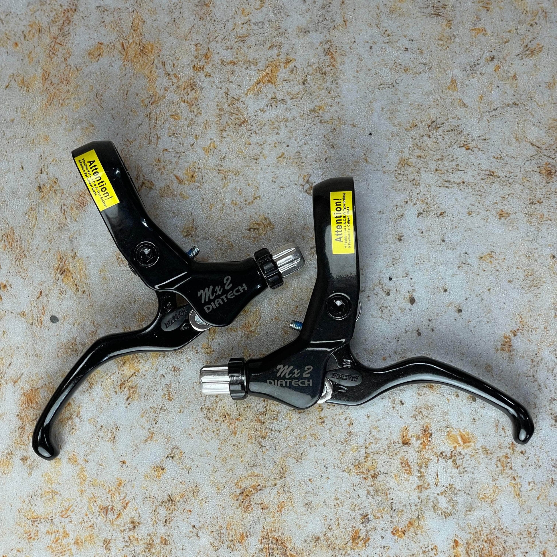 Dia-Compe BMX Parts Black Dia-Compe MX-2 V-Brake Levers Pair