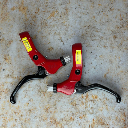 Dia-Compe BMX Parts Red Dia-Compe MX-2 V-Brake Levers Pair