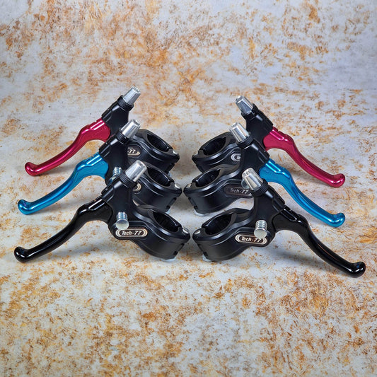 Levier de frein Dia Compe BMX pré plié rouge tech old school BMX droit Levier de frein Dia Compe BMX pré plié rouge tech old school BMX droit