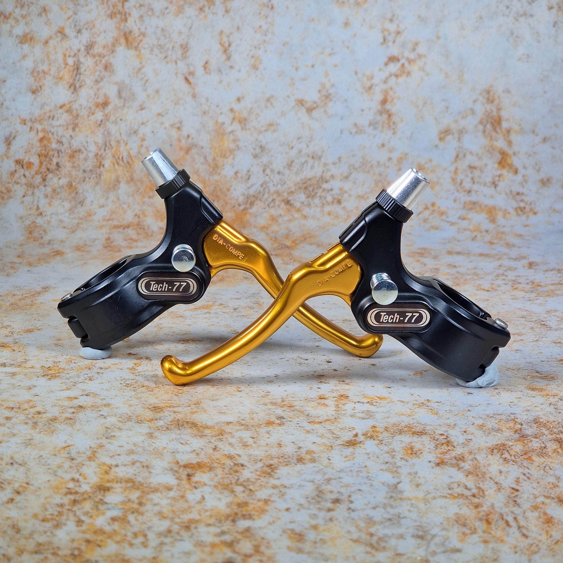 Dia-Compe BMX Parts Gold Dia-Compe Tech-77 Potts Brake Levers Pair