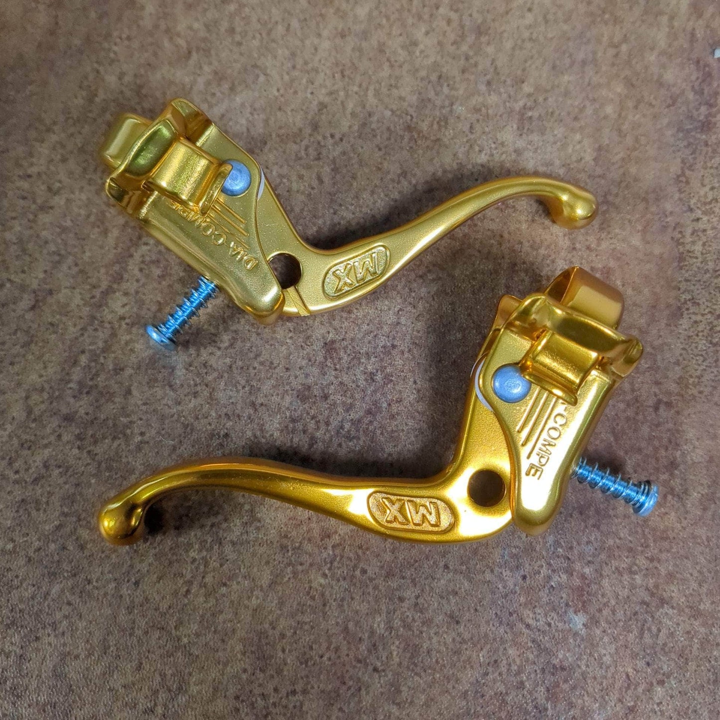 Dia-Compe Old School BMX Gold Dia-Compe Tech-IV Brake Levers Pair