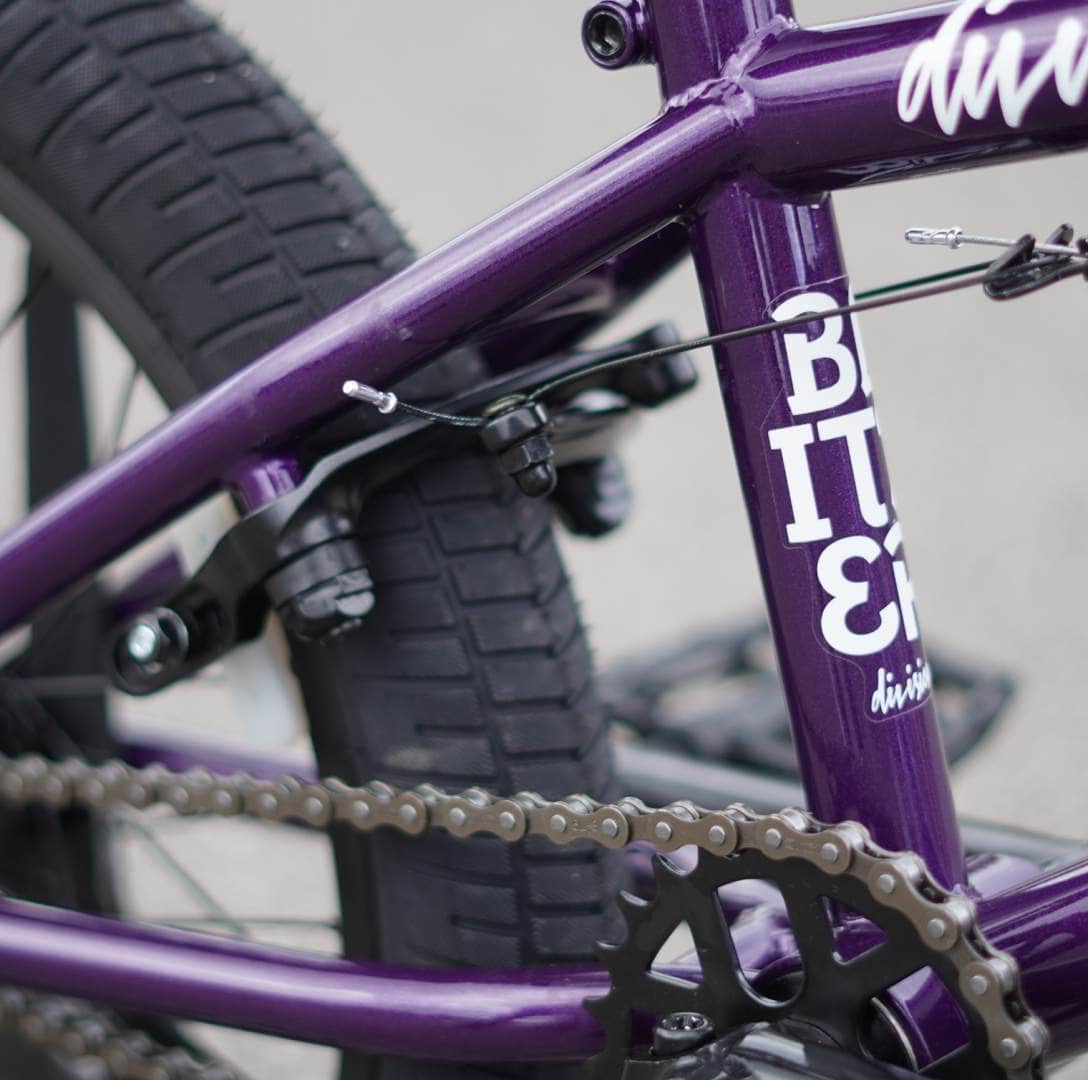 Division BMX Bikes Metal Purple Division Blitzer 18 Inch Bike Metal Purple
