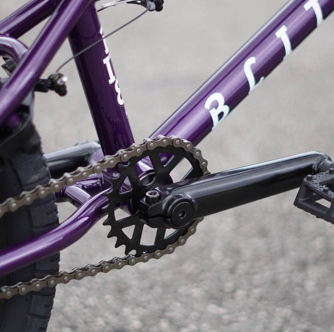 Division BMX Bikes Metal Purple Division Blitzer 18 Inch Bike Metal Purple