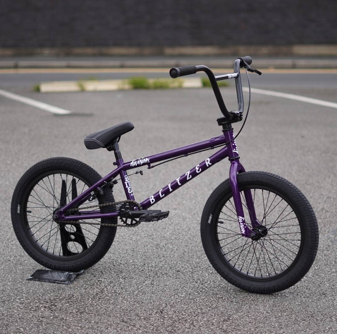 Division BMX Bikes Metal Purple Division Blitzer 18 Inch Bike Metal Purple