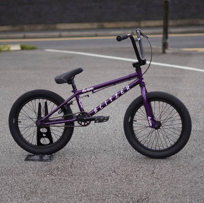 Division BMX Bikes Metal Purple Division Blitzer 18 Inch Bike Metal Purple
