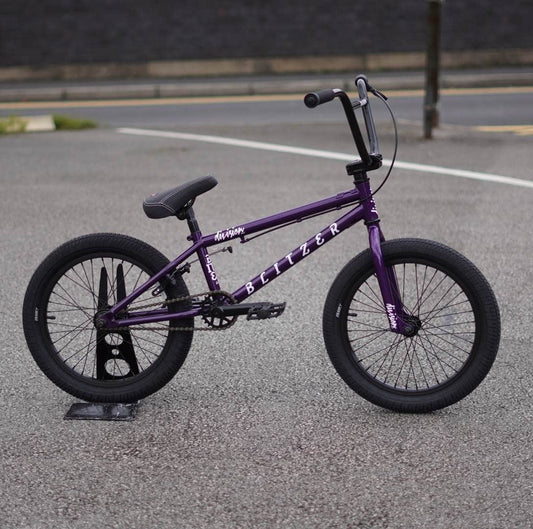 Division BMX Bikes Metal Purple Division Blitzer 18 Inch Bike Metal Purple