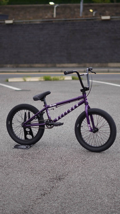 Division BMX Bikes Metal Purple Division Blitzer 18 Inch Bike Metal Purple
