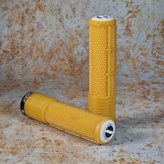 DMR BMX Racing Thick / Gum DMR DeathGrip 2 Flangeless Lock-on Grips