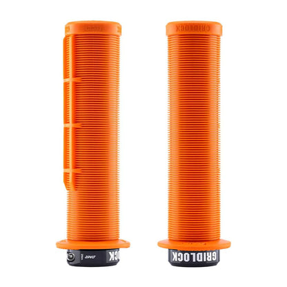 DMR BMX Racing Orange DMR Gridlock Lock-on Grips