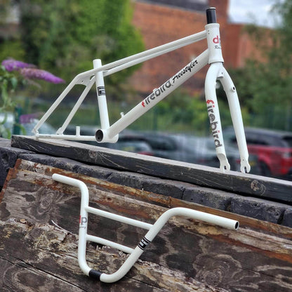 Skyway BMX Parts DP Firebird Freestyler Frame Fork Bar Kit Metallic White