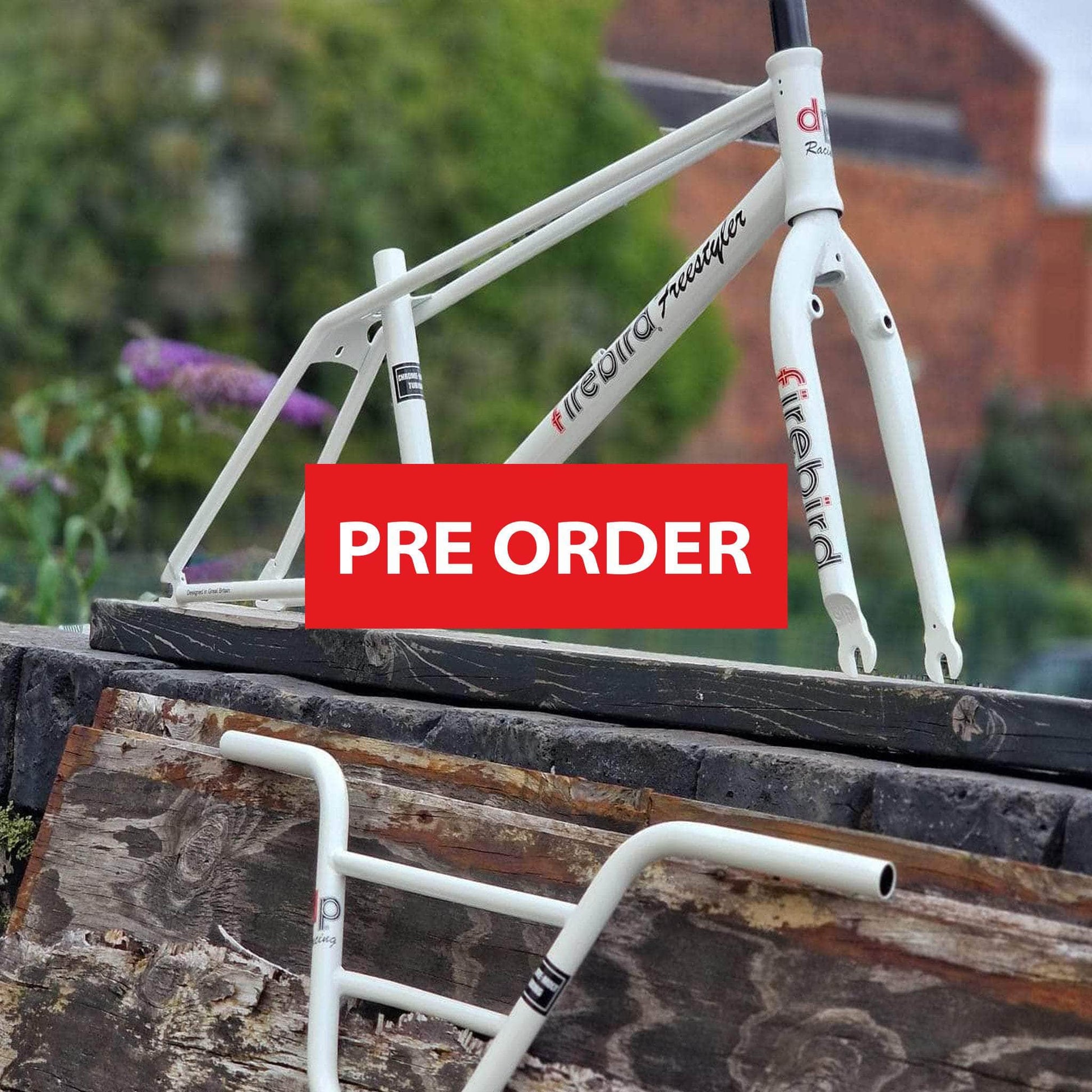 DP Racing BMX Parts DP Racing Firebird Freestyler Frame Fork Bar Kit Metallic White Pre Order