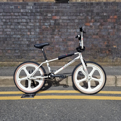 DP Racing BMX Parts Metallic White DP Racing Firebird Freestyler Privateer Bike with Skyways White