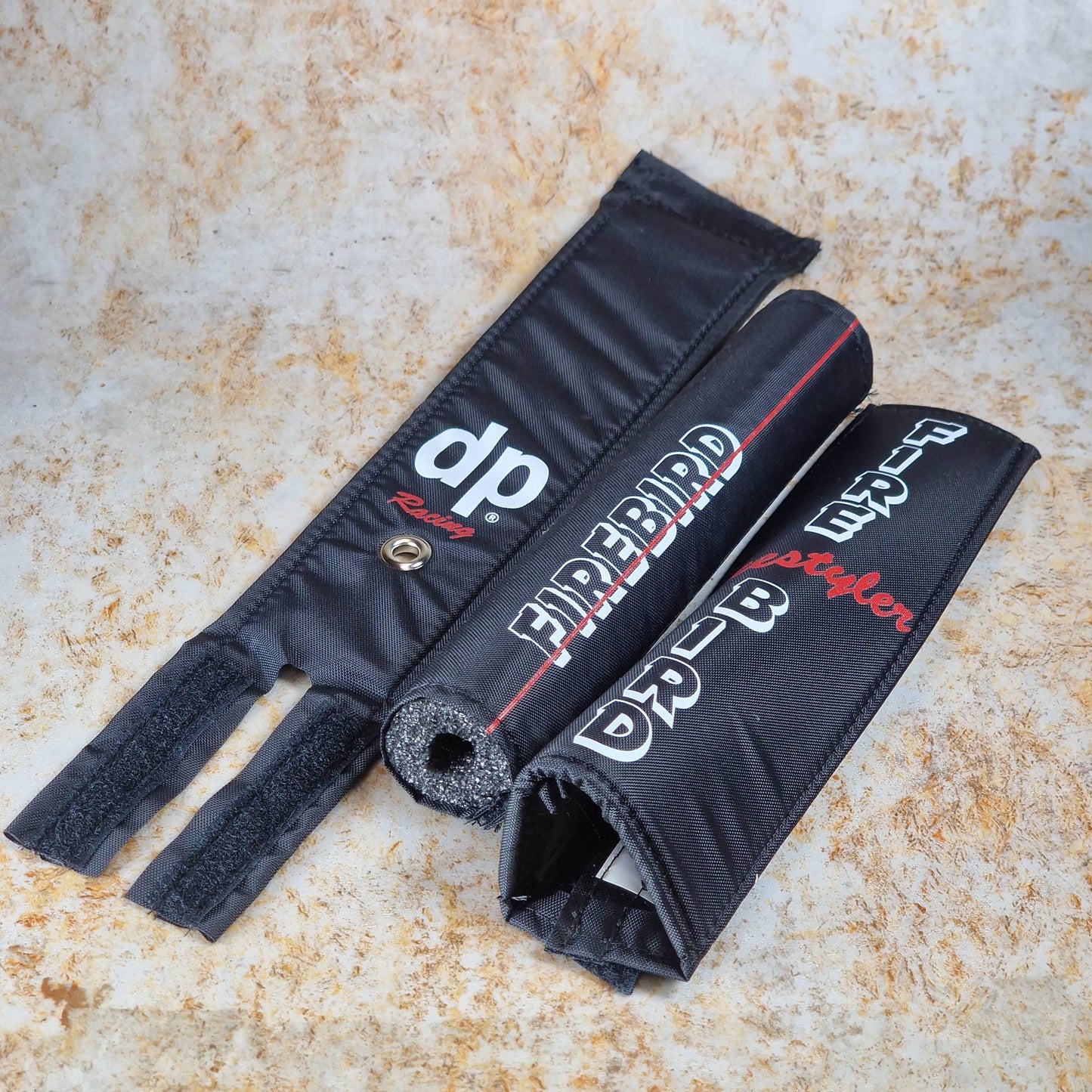 DP Racing Old School BMX Black / With Grommet DP Racing Firebird Velcro / Nylon Pad Set by Flite