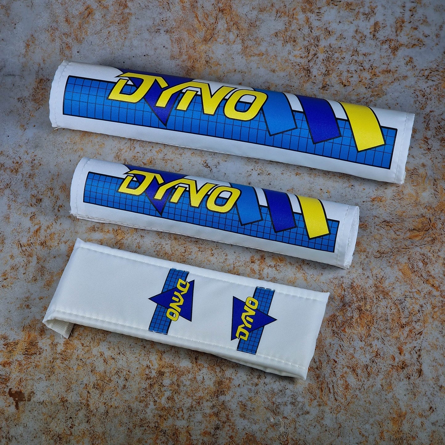 Flite Old School BMX Blue/Yellow / 1.25" Dyno Flite UL Pad Set by Flite