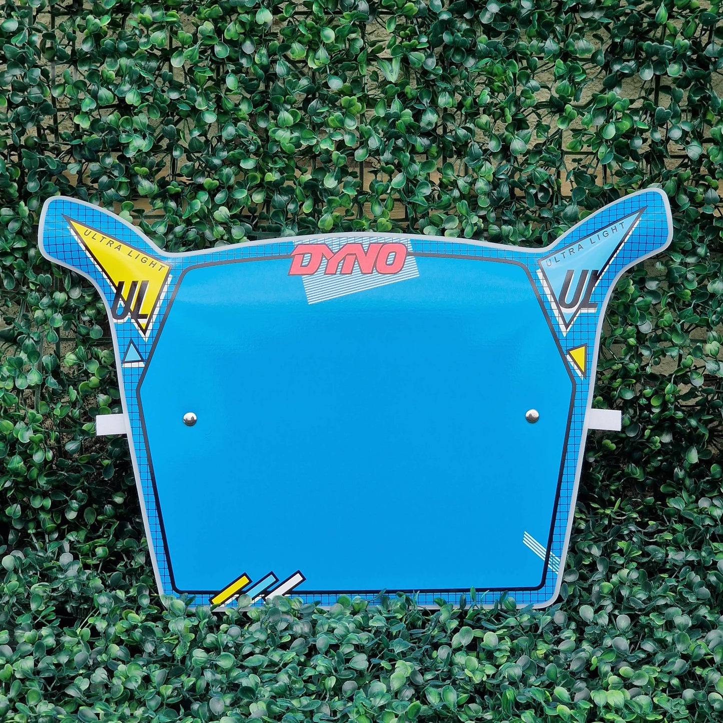Flite Old School BMX Malibu Blue Dyno UL Number Plate Limited Edition Colours