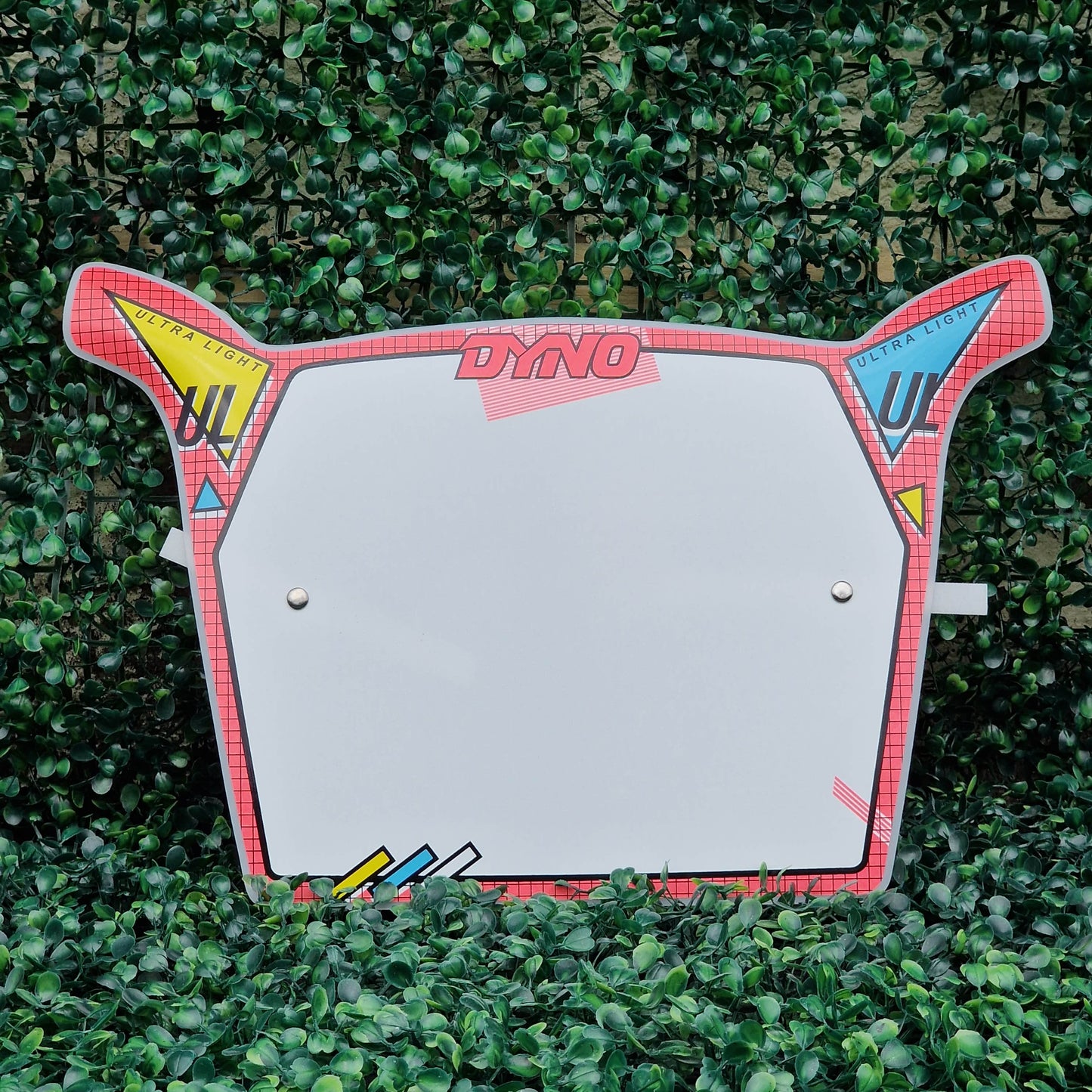 Flite Old School BMX Neon Pink Dyno UL Number Plate Limited Edition Colours