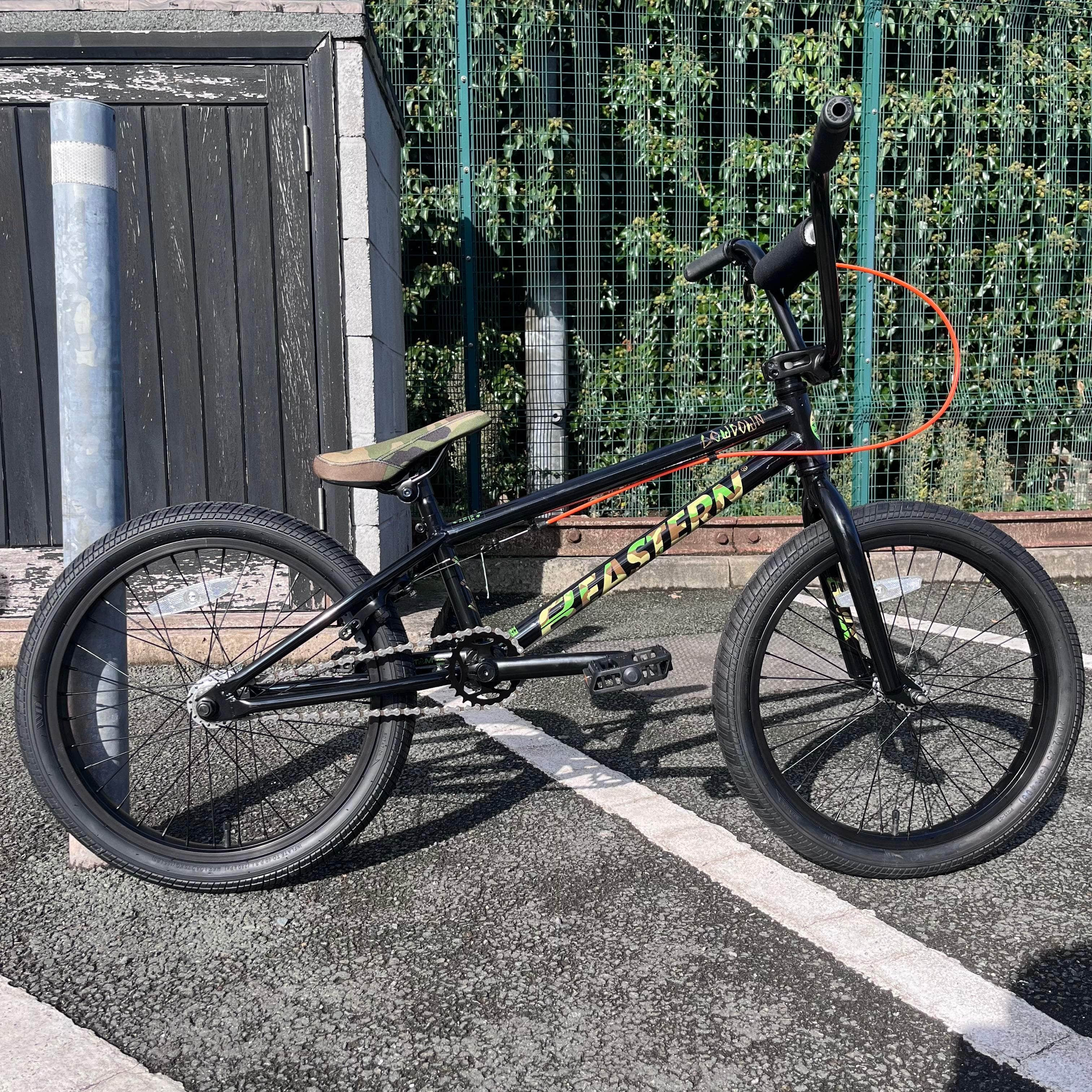 Eastern Bikes Lowdown 20 Toptube BMX Bike Black Camo Alans BMX