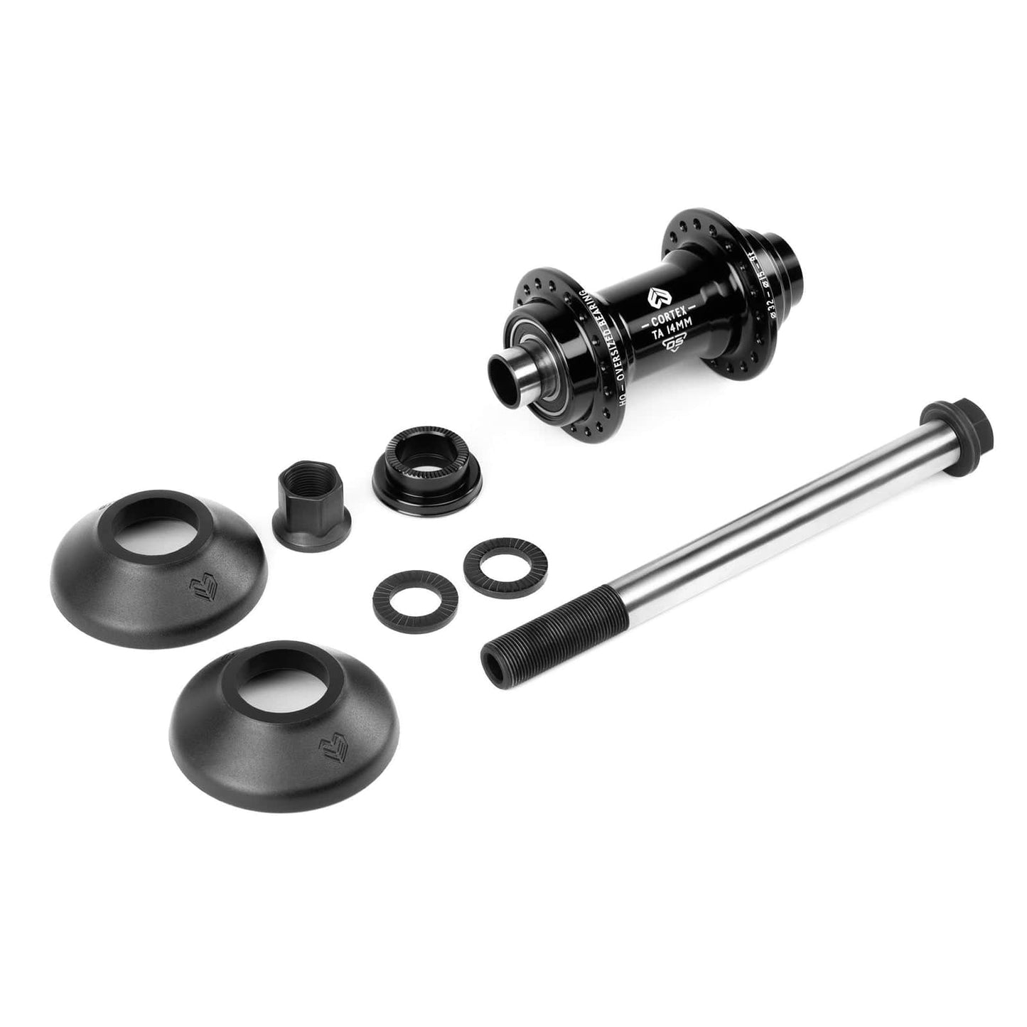 Eclat BMX Parts Black Eclat Cortex TA Thru Axle Front Hub