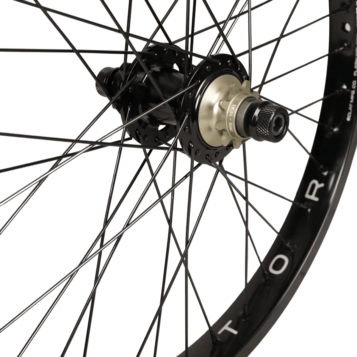 Eclat BMX Parts Black / RHD Eclat Locator / Exile Disc Cassette Rear Wheel