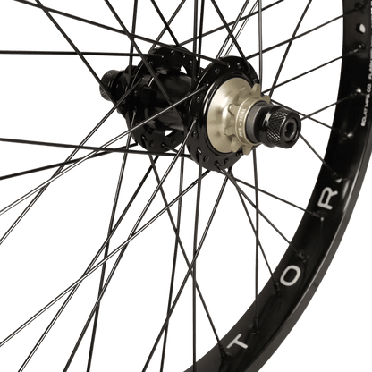 Eclat BMX Parts Black / RHD Eclat Locator / Exile Disc Cassette Rear Wheel
