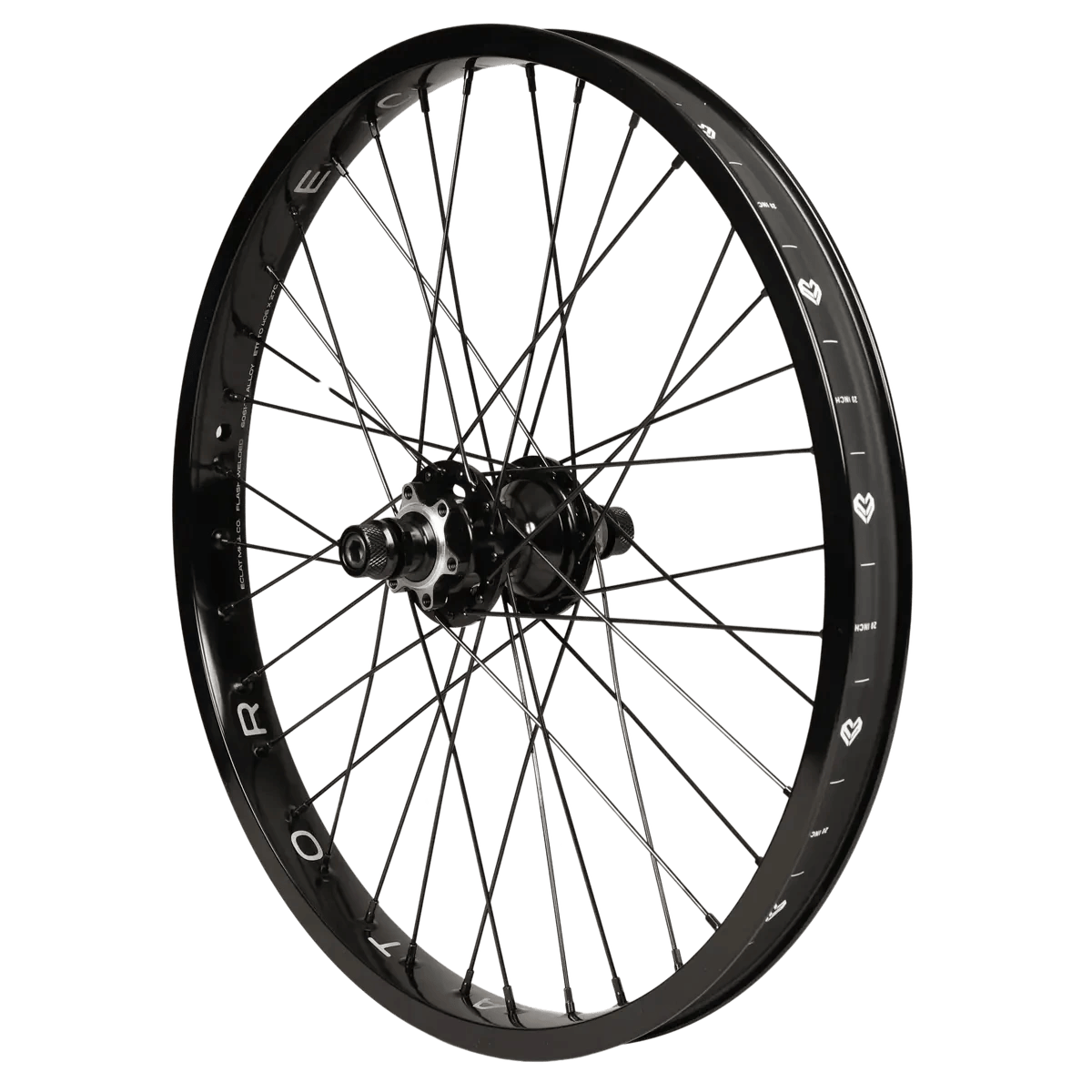 Eclat BMX Parts Black / RHD Eclat Locator / Exile Disc Cassette Rear Wheel