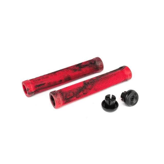 Eclat BMX Parts Black/Red Swirl Eclat Octa Grips