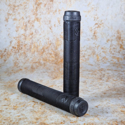 Eclat BMX Parts Black Eclat Pulsar Flangeless Grips Made by ODI