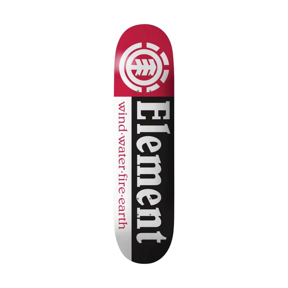 Element Skateboards Element Section Black/White/Red Team Skateboard Deck