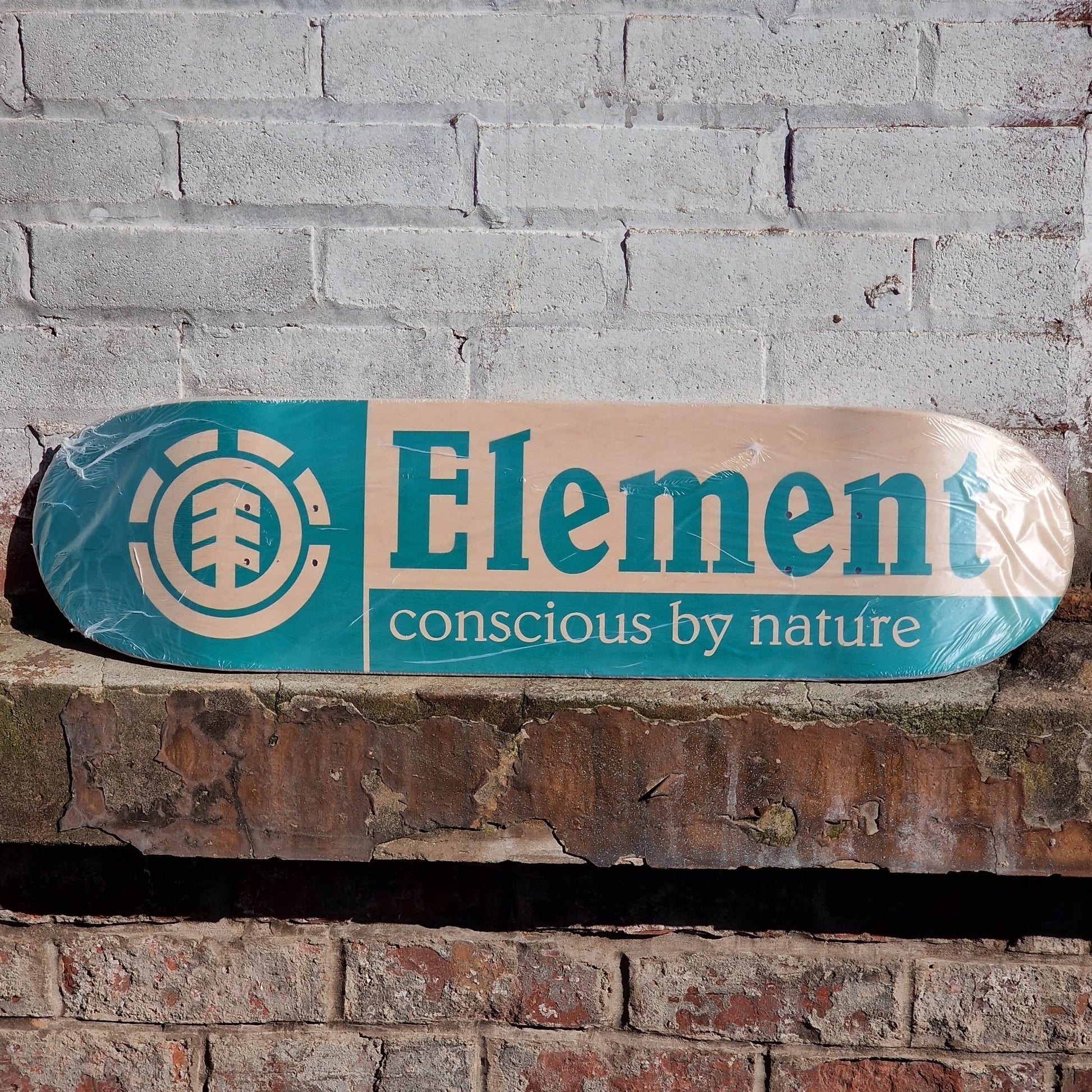 Element Skateboards Element Section CBN Natural Wood/Teal Green Team Skateboard Deck