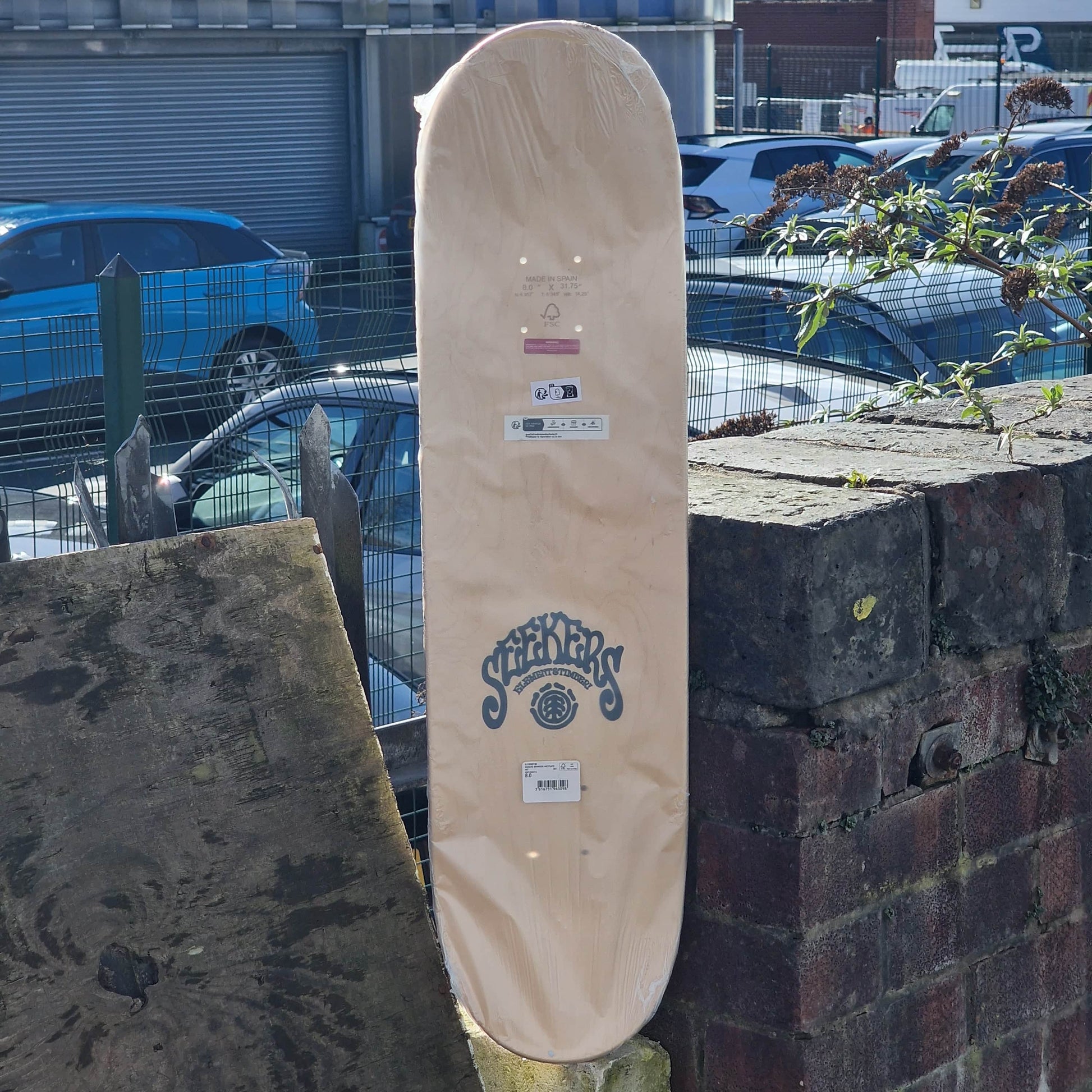 Element Skateboards 8.0 Element Seekers Brandon Westgate Natural Wood 8" Skateboard Deck