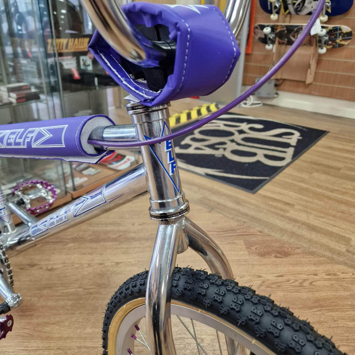 GT BMX Bikes ELF 1990 Custom Bike Chrome / Purple