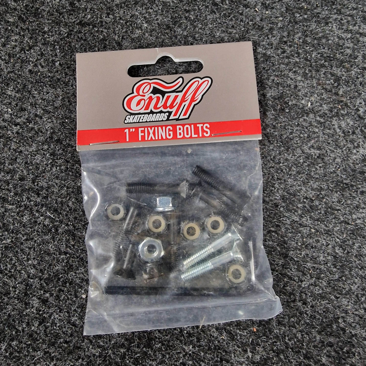 Enuff Skateboards 1" Enuff 1" Allen Skateboard truck bolts black / silver