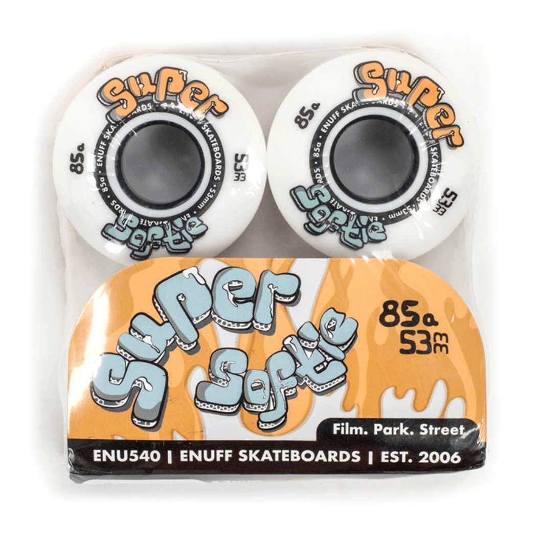 Enuff Skateboards Enuff Super Softie Skateboard Wheels 85a White
