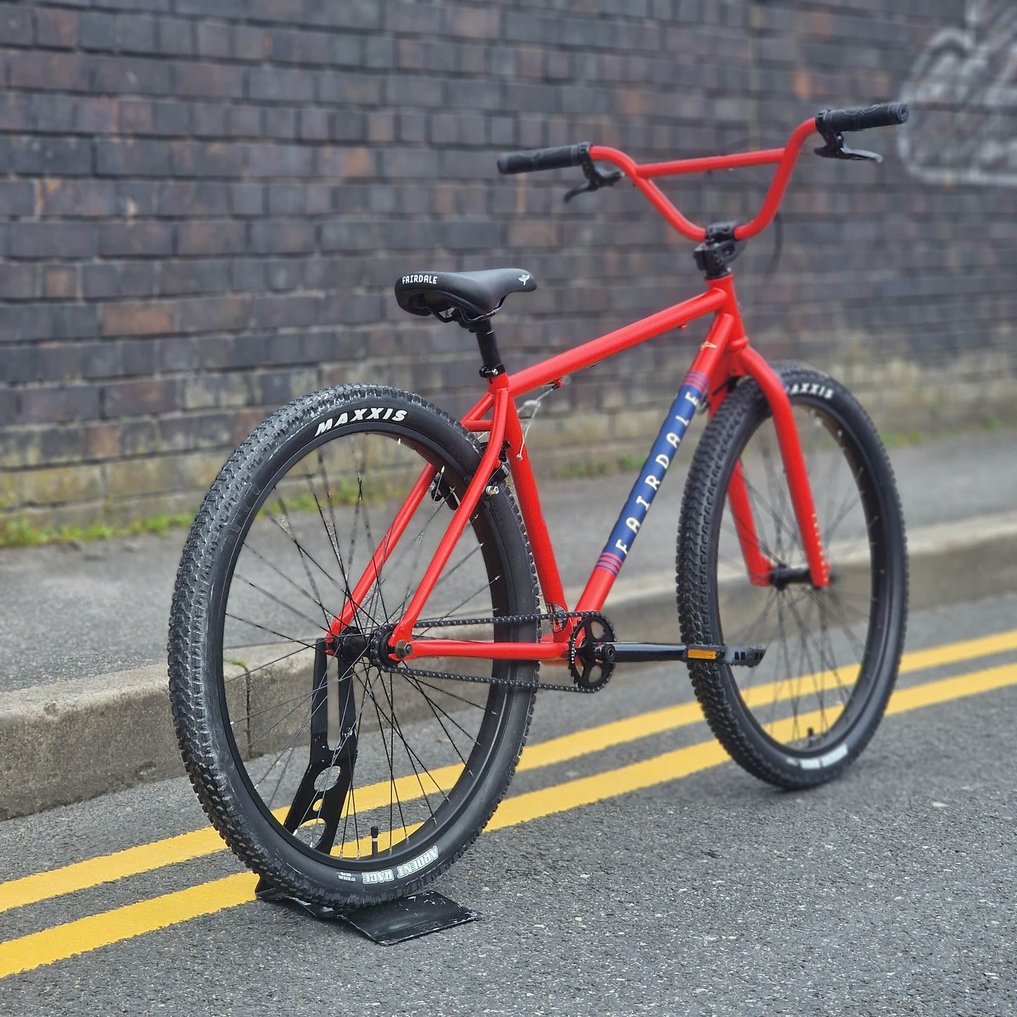 Fairdale BMX Bikes Matte Fire Engine Red Fairdale 2026 Taj 27.5 Inch Bike Matte Fire Engine Red