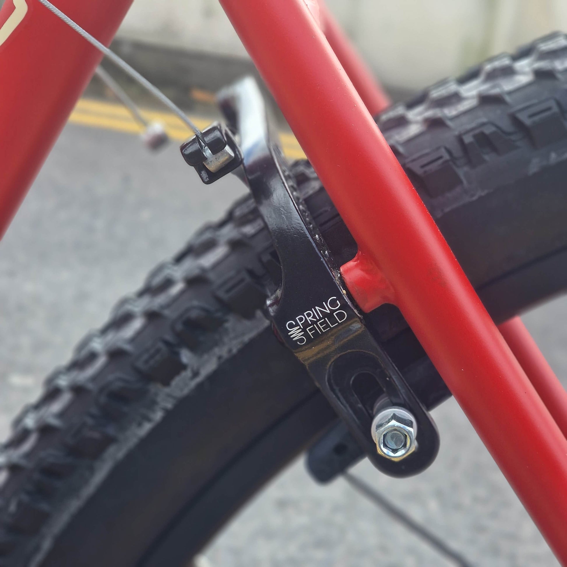Fairdale BMX Bikes Matte Fire Engine Red Fairdale 2026 Taj 27.5 Inch Bike Matte Fire Engine Red