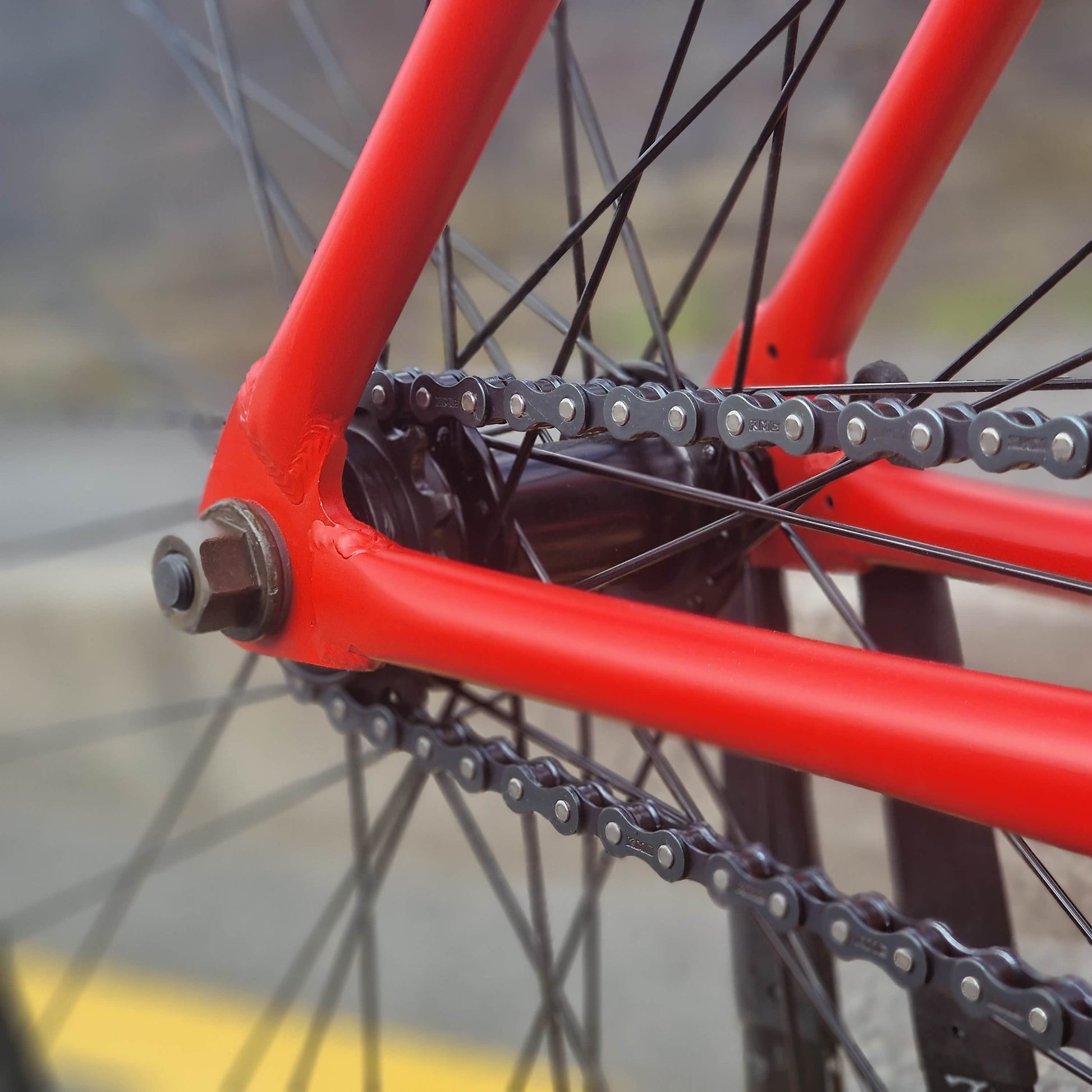 Fairdale BMX Bikes Matte Fire Engine Red Fairdale 2026 Taj 27.5 Inch Bike Matte Fire Engine Red